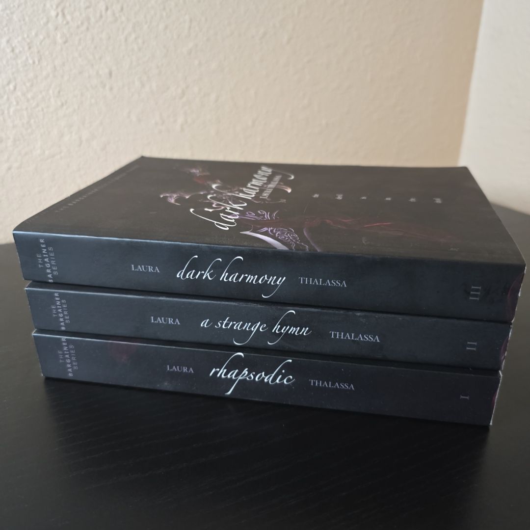 Rhapsodic, a strange hymn, and dark harmony OOP Set.