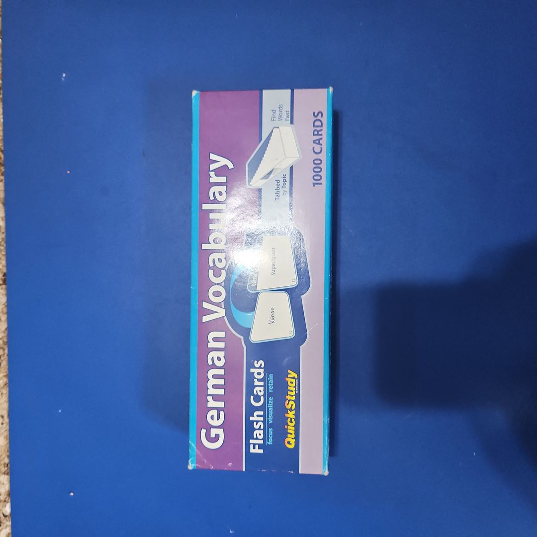 German Vocabulary Flash Cards