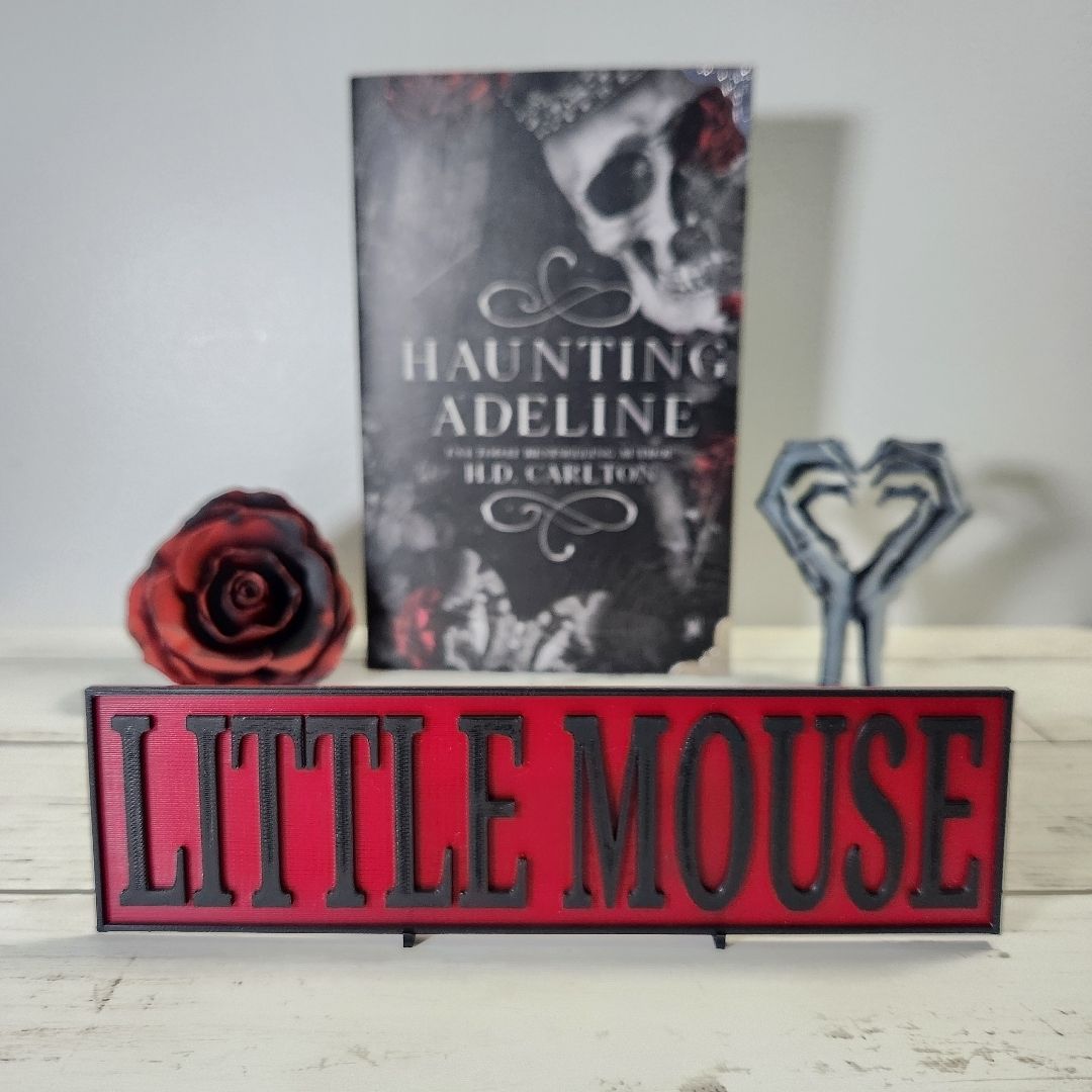 Little Mouse Bookshelf Sign - Haunting Adeline