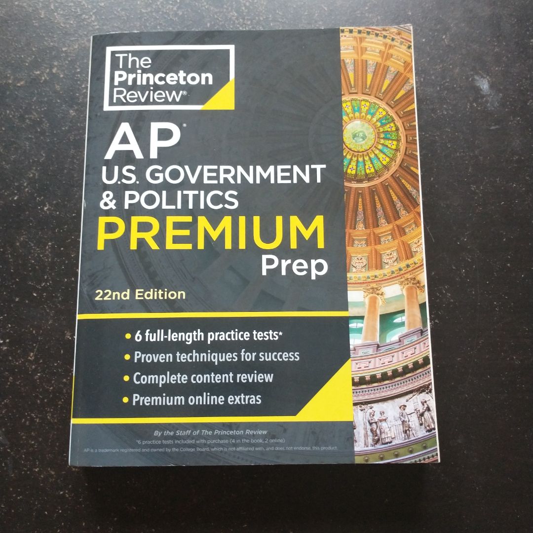 Princeton Review AP U. S. Government and Politics Premium Prep, 22nd Edition