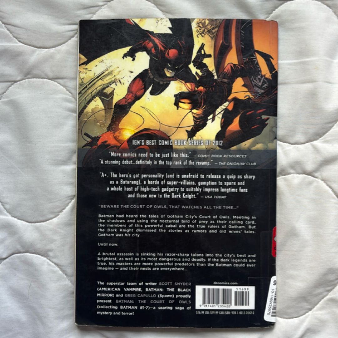 Batman 1 Court of Owls New 52