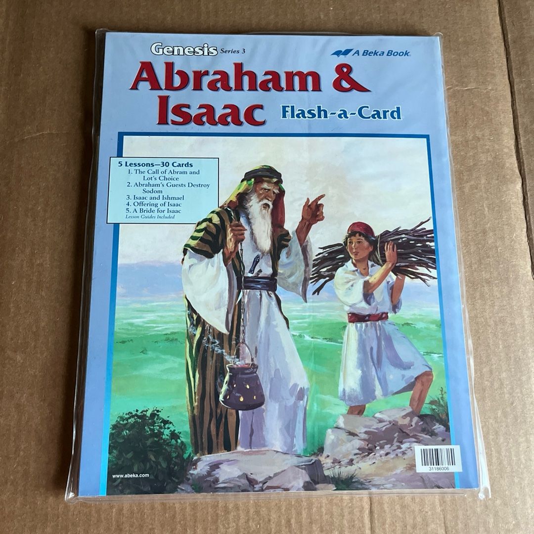 Abeka Bible Curriculum Flash-A-Card ABRAHAM AND ISAAC (Genesis Series 3)