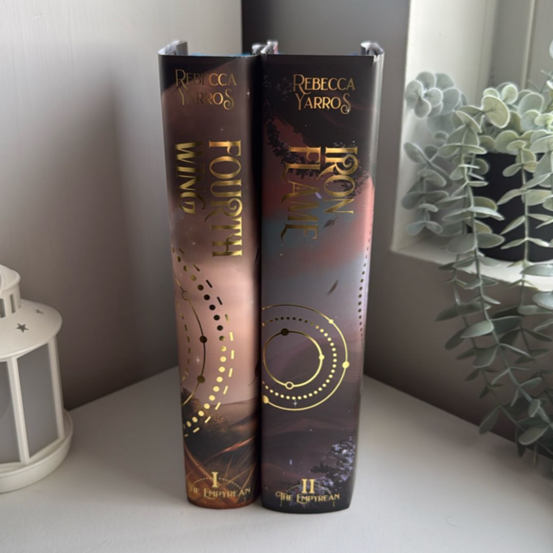 Fourth Wing and Iron Flame *with A Touch of Magic Designs special edition dust jackets*