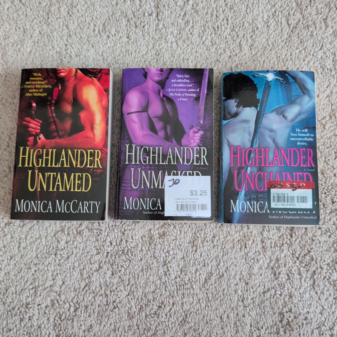 Highlander Untamed, Highlander Unmasked & Highlander Unchained
