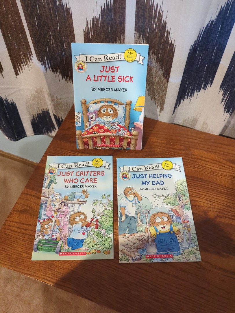 3BOOKBUNDLE! I Can Read Series: Just Helping my Dad, Just Critters Who Care, Just a Little Sick