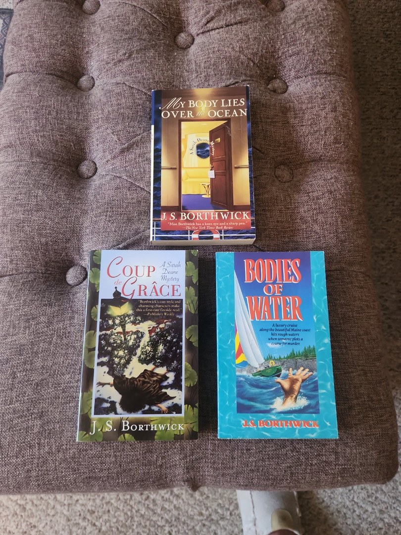J. S. Borthwick Lot of 3 Mystery Fiction Paperback Books