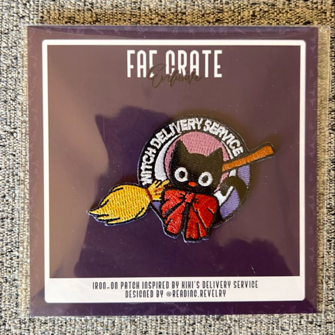 Fae Crate Iron-on Patch Inspired by Kiki’s Delivery Service