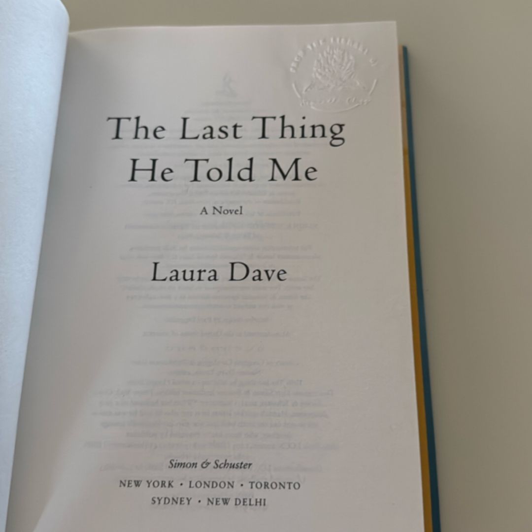 The Last Thing He Told Me