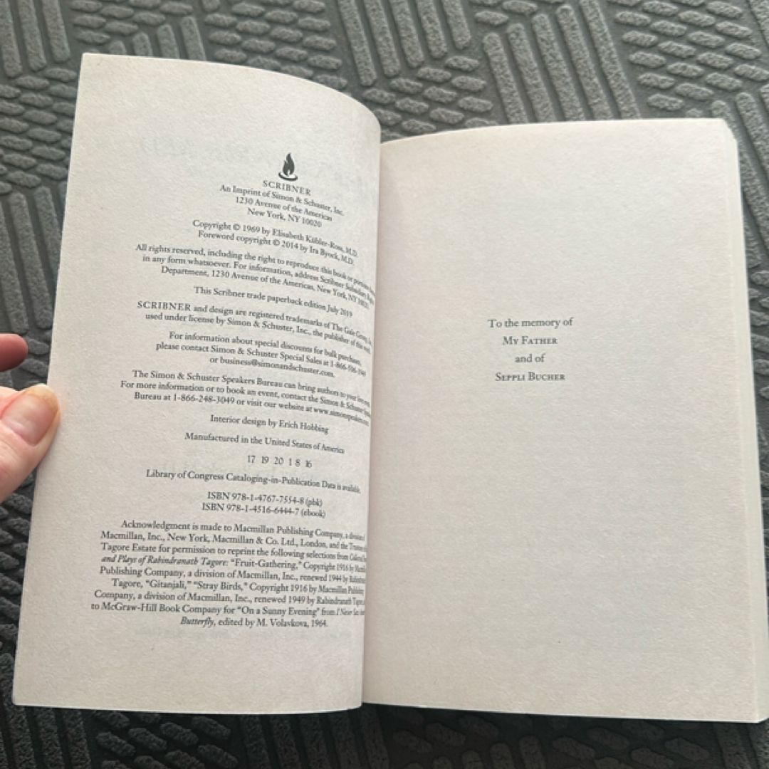 On Death and Dying