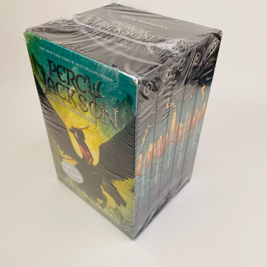 Percy Jackson and the Olympians 5 Book Paperback Boxed Set (w/poster)