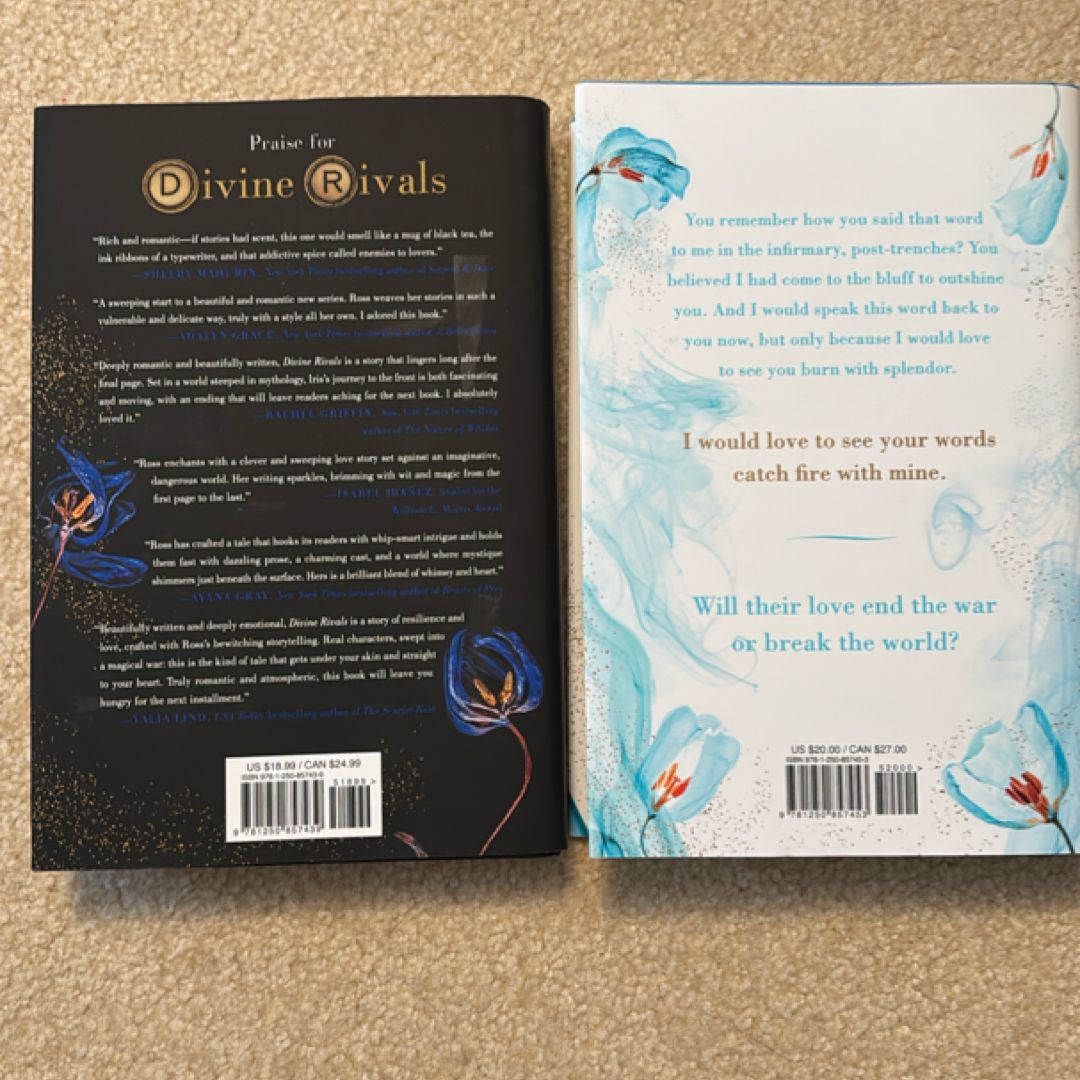 Divine Rivals series by Rebecca Ross, Hardcover | Pangobooks