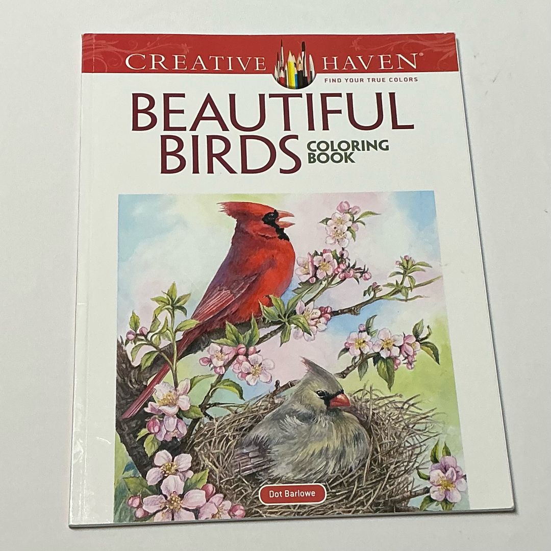 Creative Haven Beautiful Birds Coloring Book