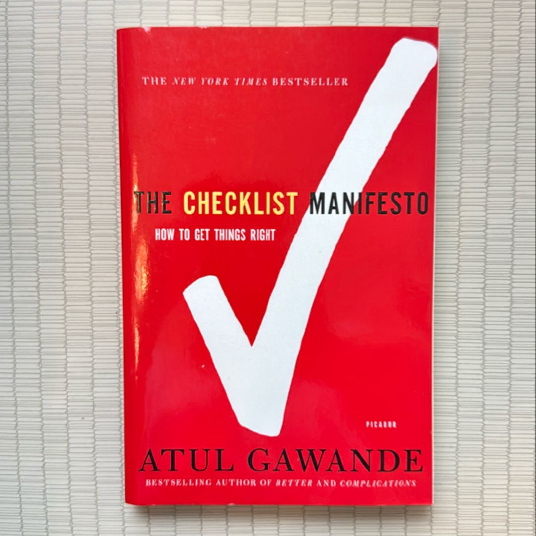 The Checklist Manifesto by Atul Gawande