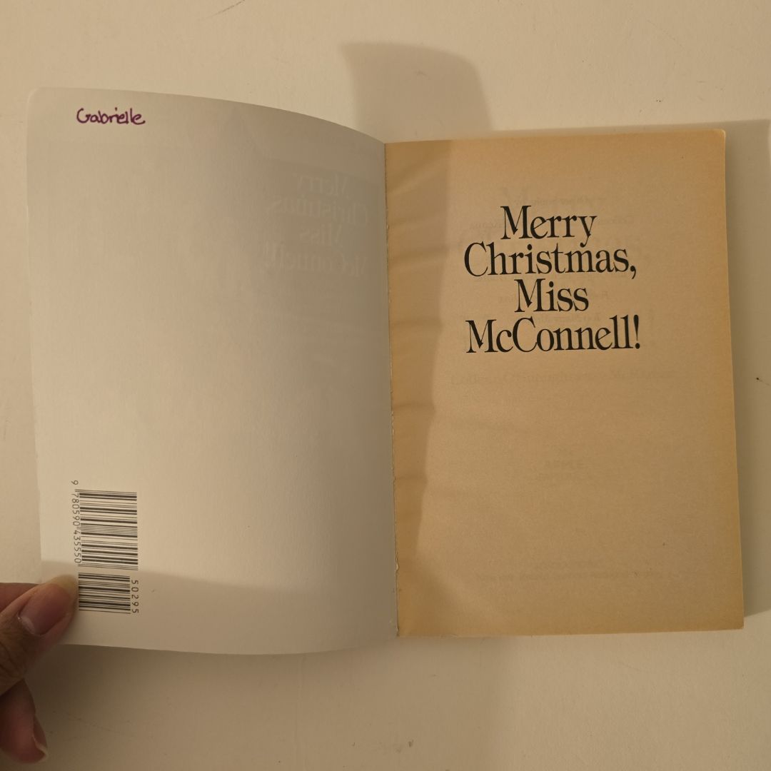 Merry Christmas, Miss McConnell