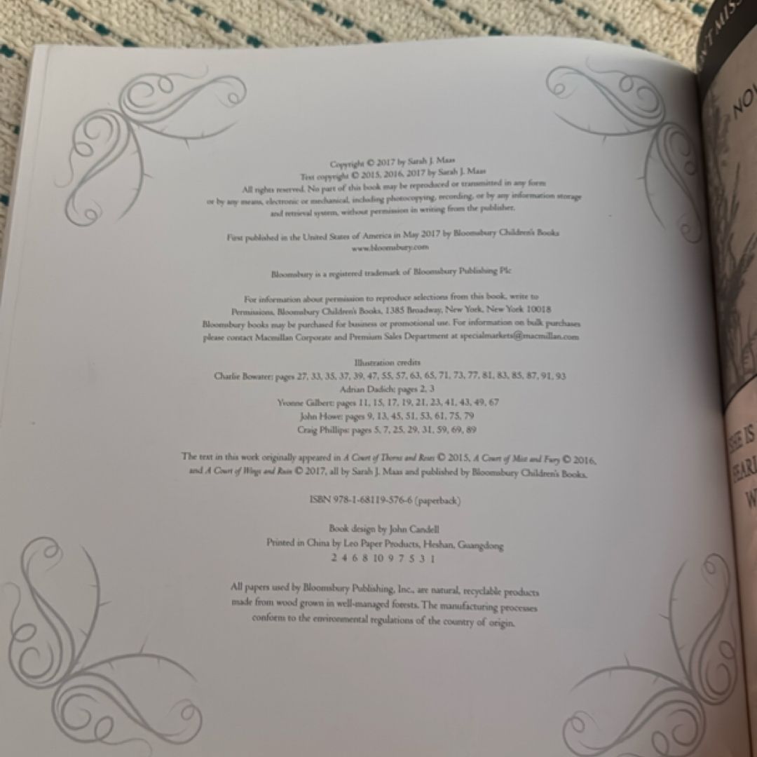 A Court of Thorns and Roses Coloring Book