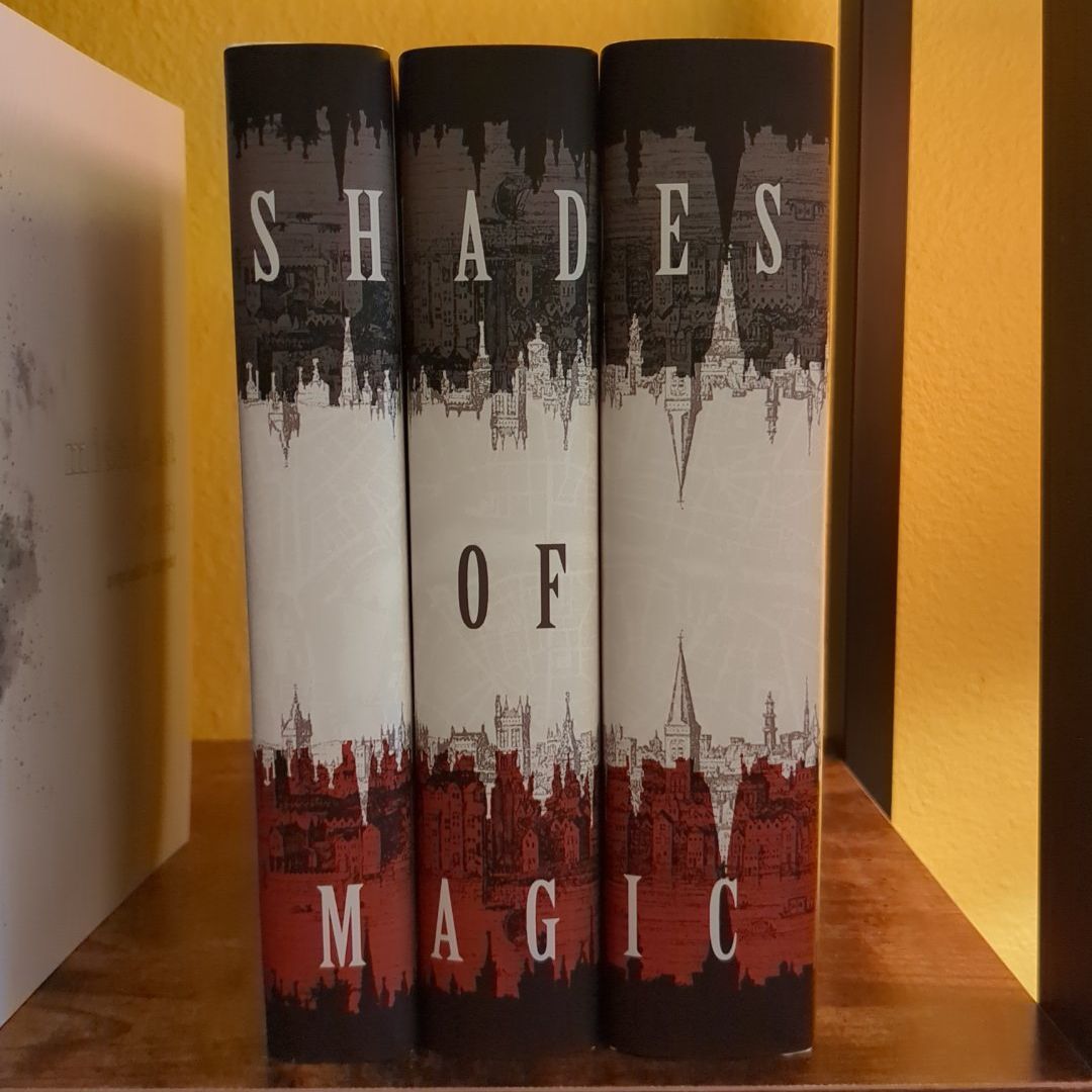 Shades of Magic trilogy (special edition dust jackets & fandom print/postcard)