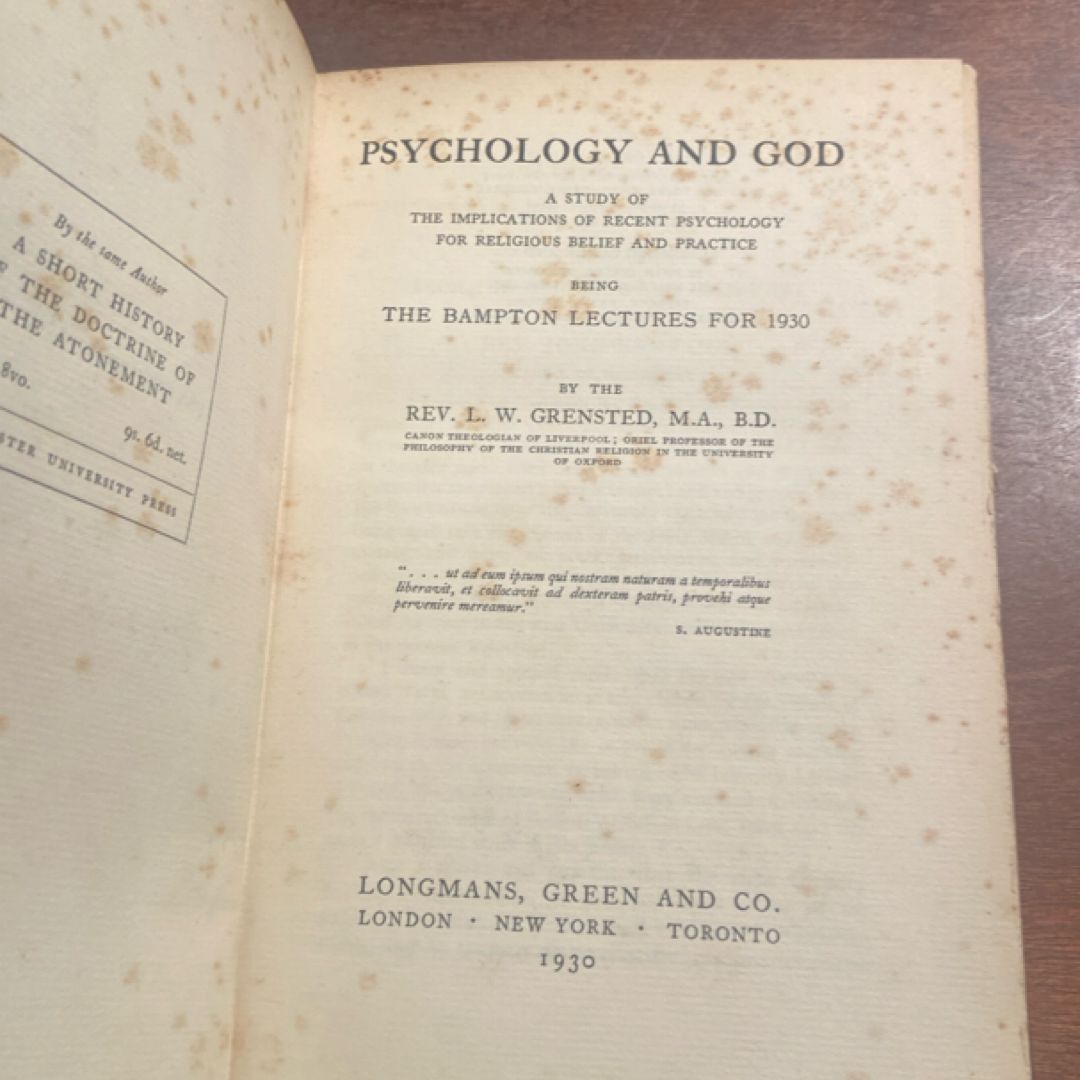 Psychology and God