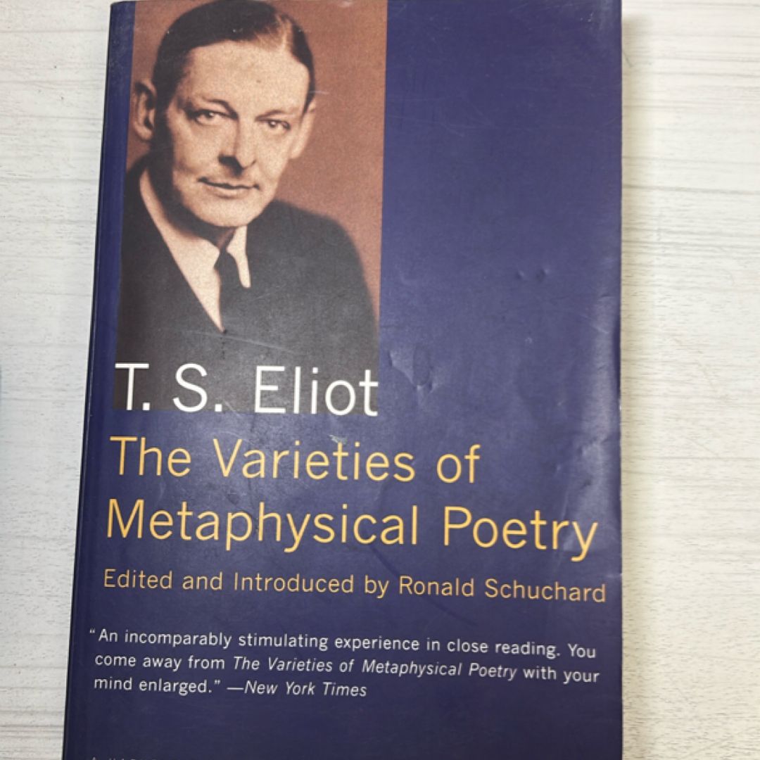 The Varieties of Metaphysical Poetry