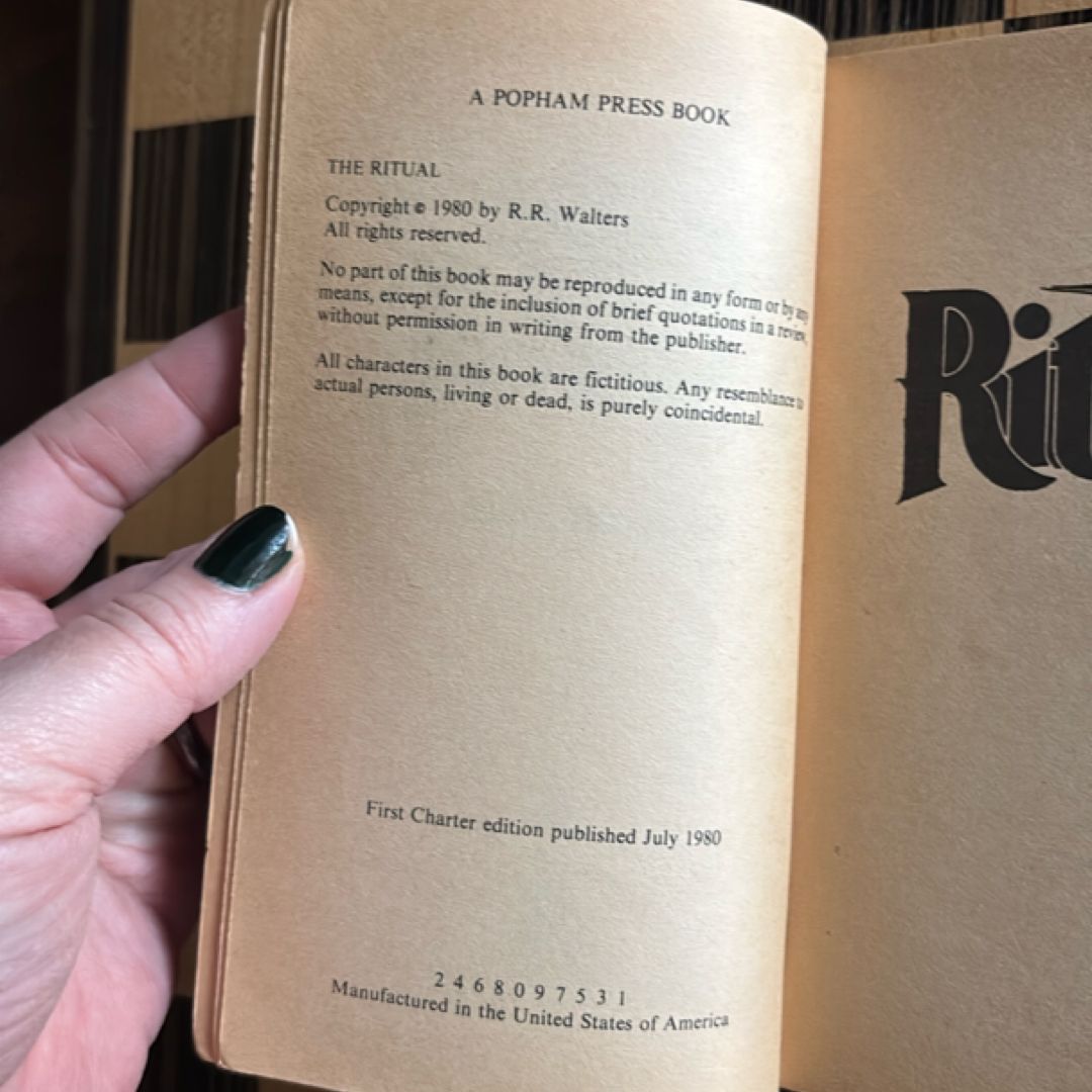 The Ritual by R. R. Walters