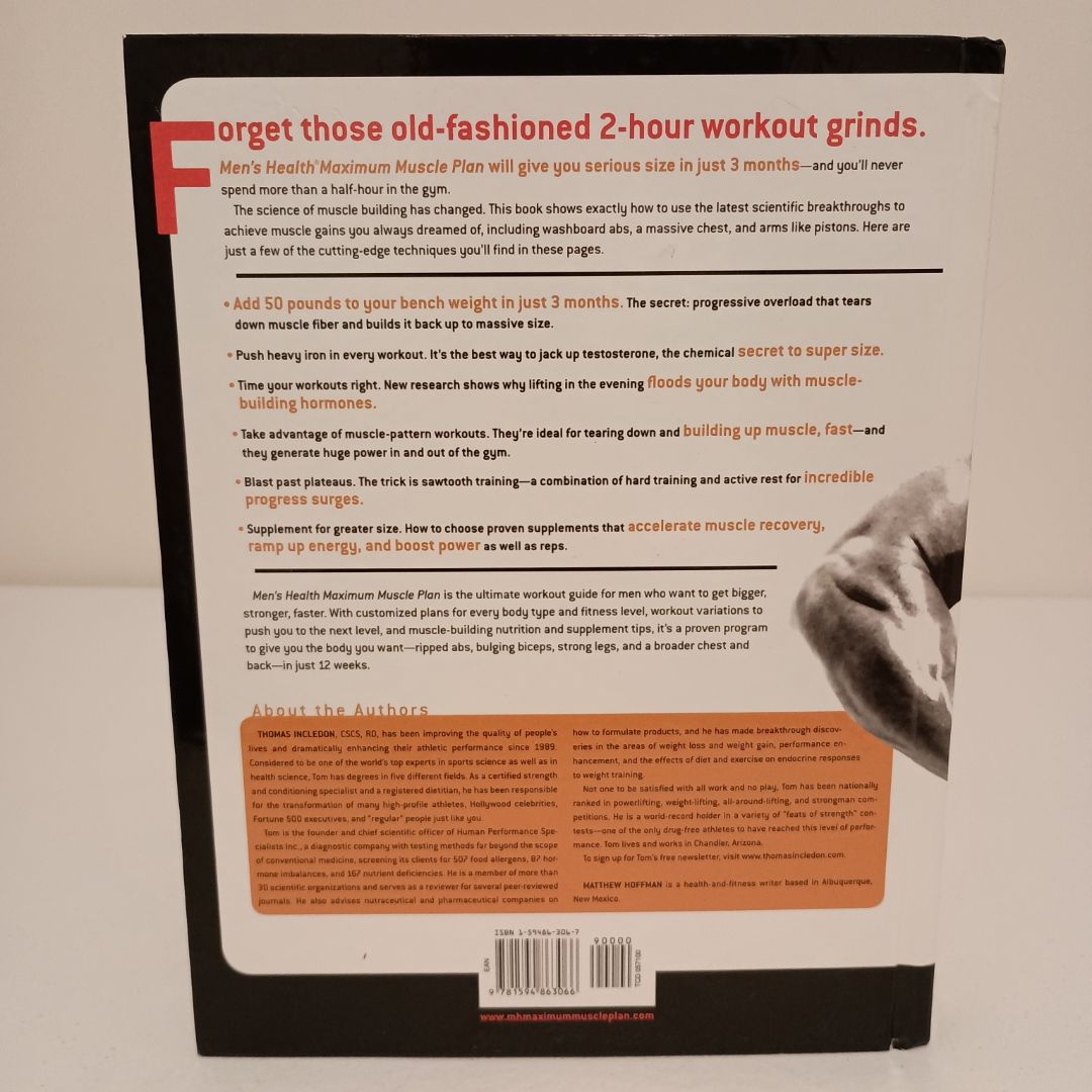 Men's Health Maximum Muscle Plan by Thomas Incledon, Matthew Hoffman