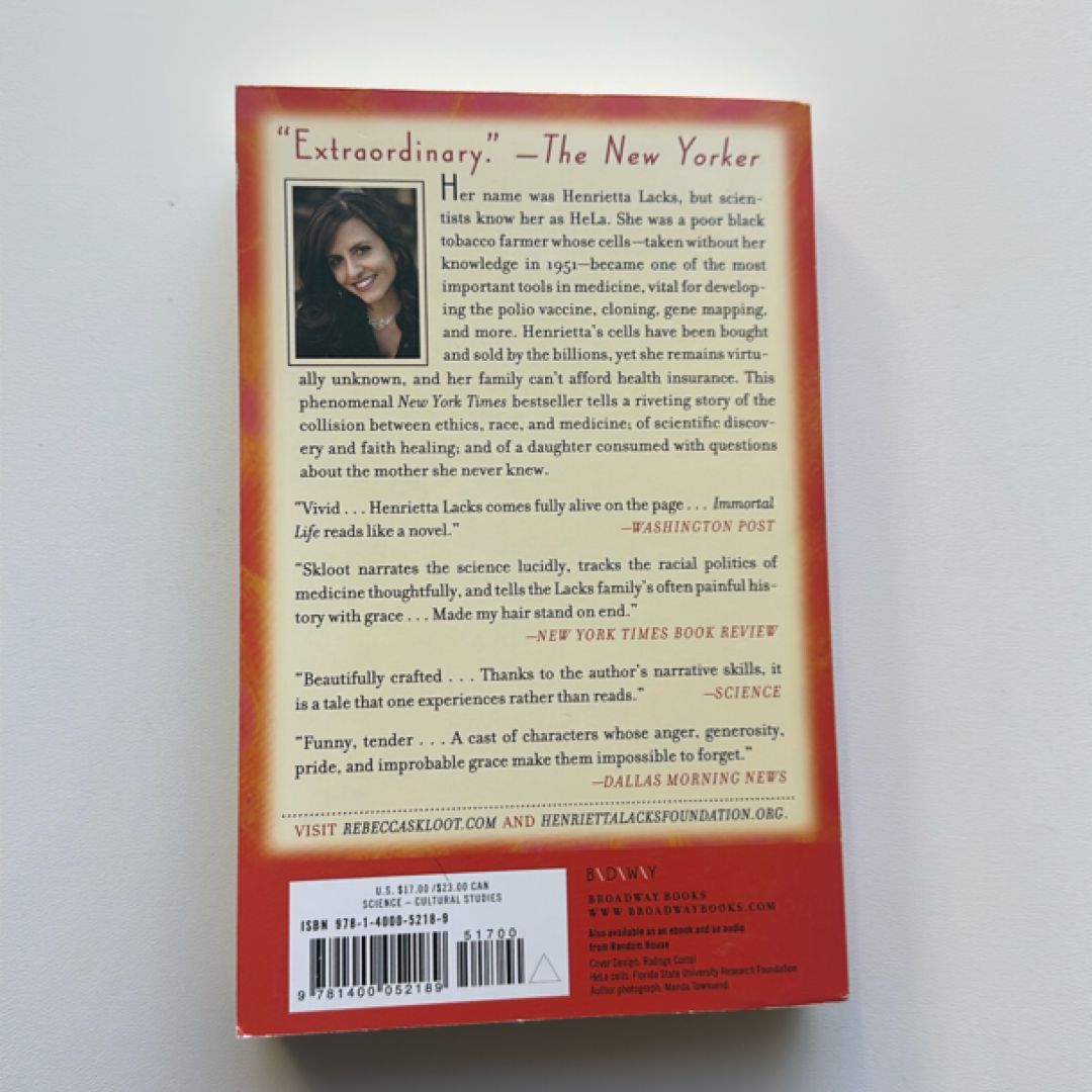 The Immortal Life of Henrietta Lacks