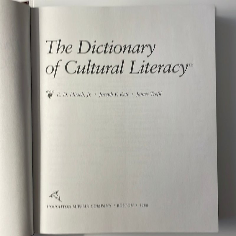 The Dictionary of Cultural Literacy