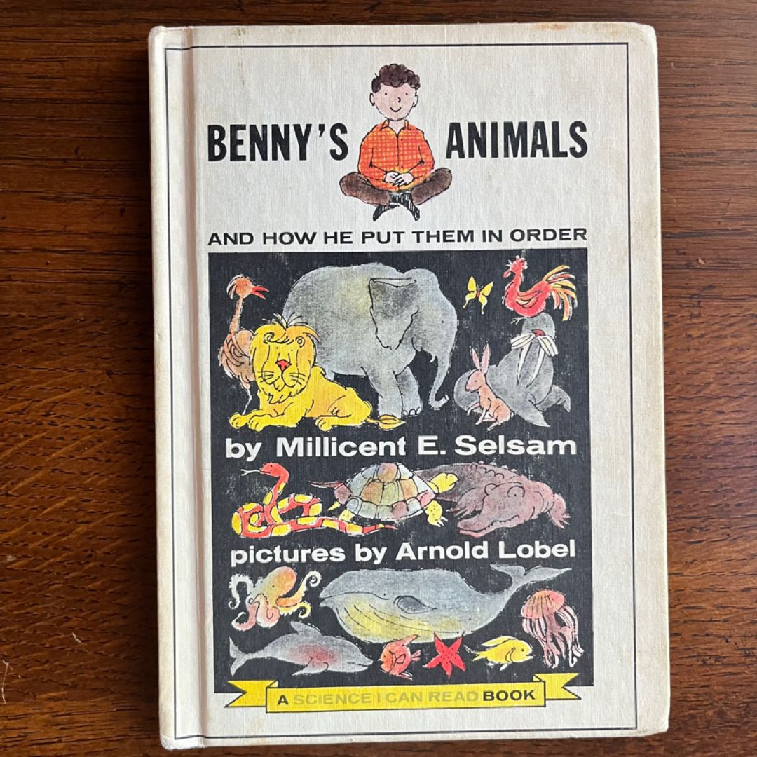 Benny’s animals and how he put them in order