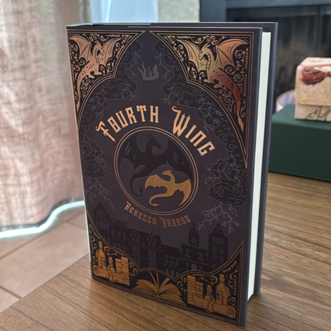 Fourth Wing Lilac Library’s Dust Jacket