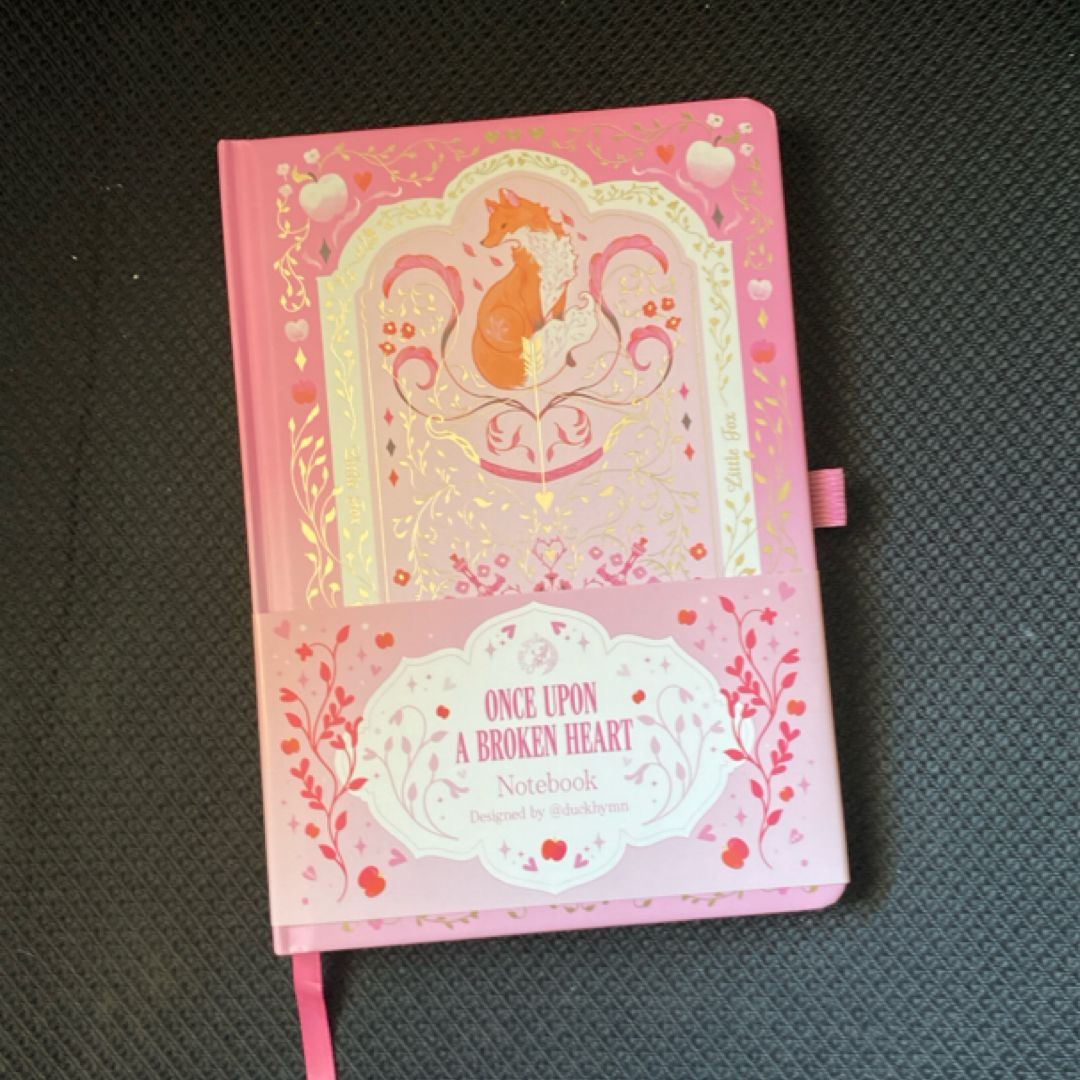Once upon a broken heart notebook