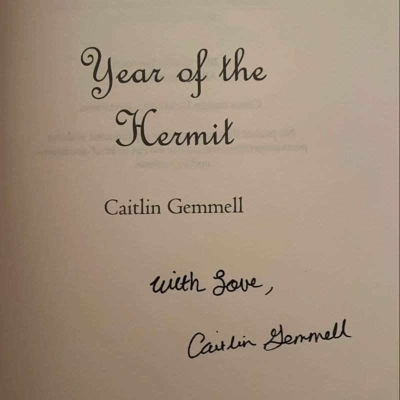 Year of the Hermit by Caitlin Gemmell , Paperback | Pangobooks