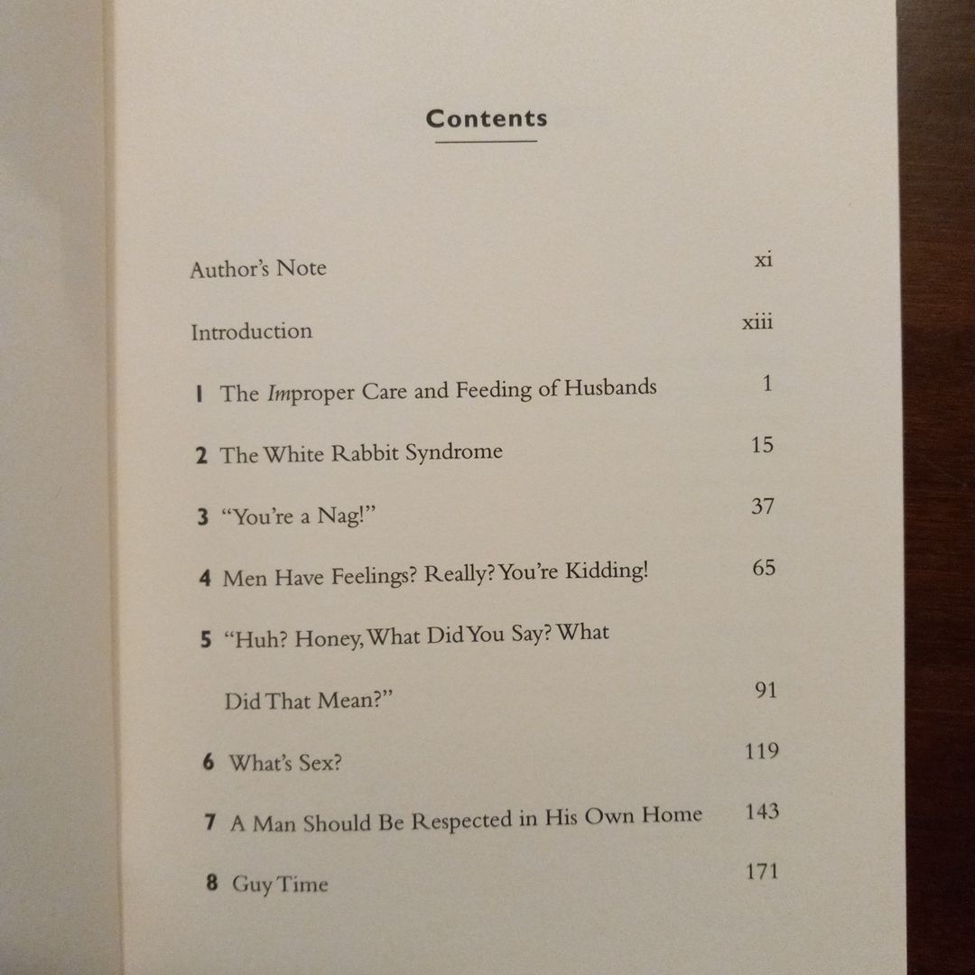The Proper Care and Feeding of Husbands