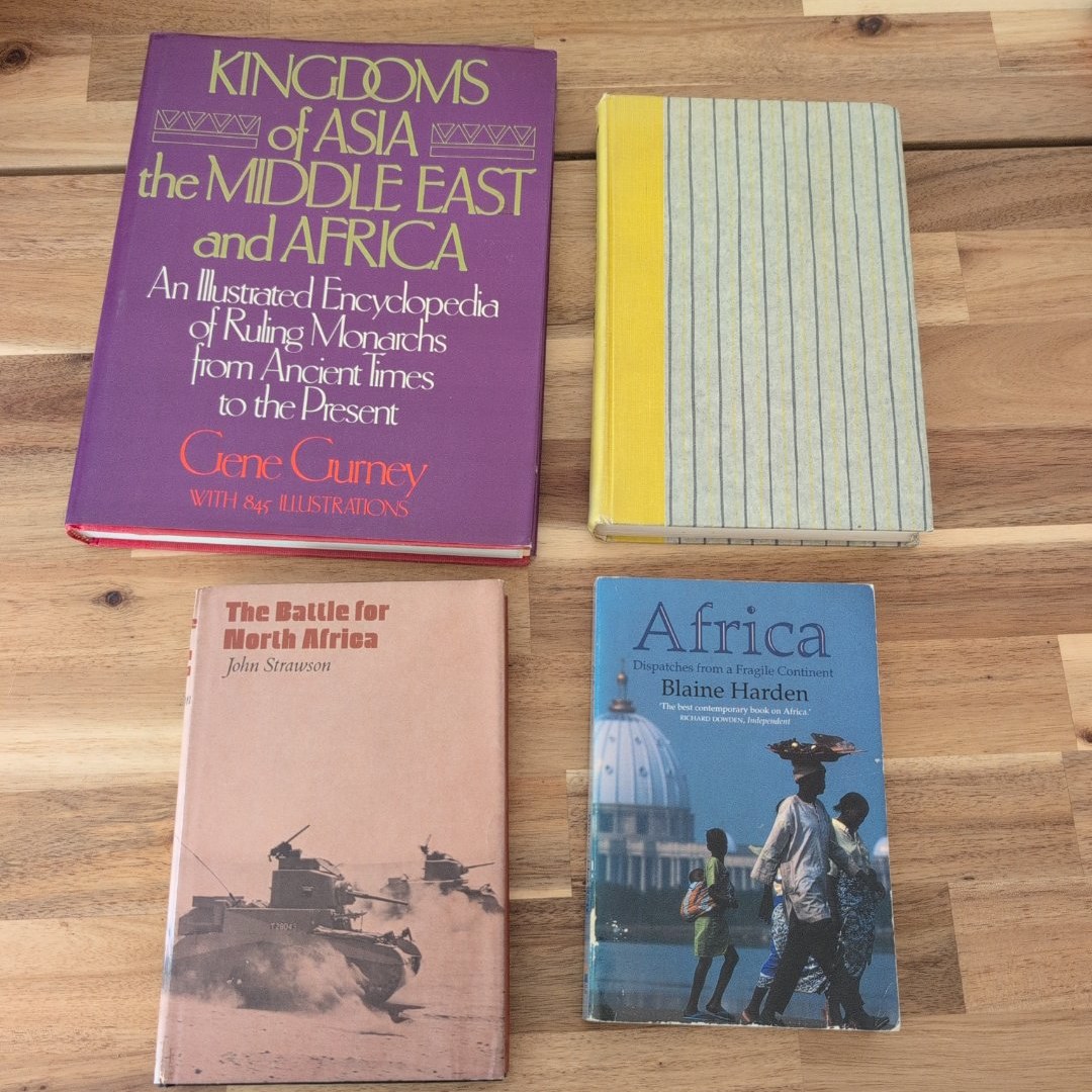 Lot of 4: Kingdoms of Asia the Middle East and Africa & Portuguese Africa & The Battle for North Africa & Africa: Dispatches from a Fragile Continent 