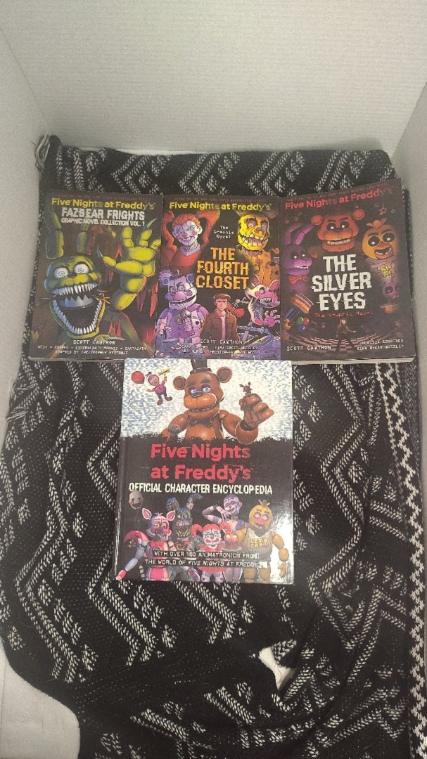 Five Nights at Freddy's FNAF Graphic Novels Encyclopedia 4 Book Lot Cawthon