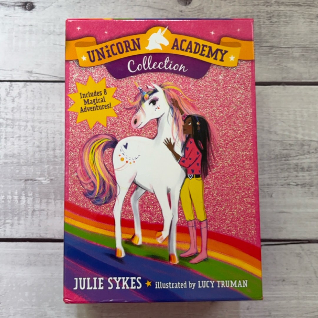 Unicorn Academy 8 Book Box Set Titles 1-8 Sophia & Rainbow, Scarlett & Blaze, Ava & Star, Isabel & Cloud, Layla & Dancer, Olivia & Snowflake , Rosa & Crystal, Ariana & Whisper