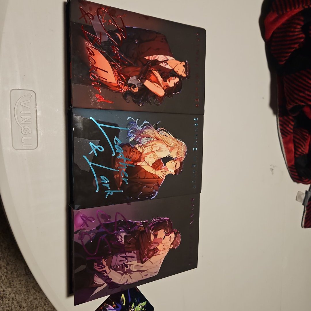 BUTCHER & Black Bird, Leather & Lark, Scythe & Sparrow Fairyloot editions