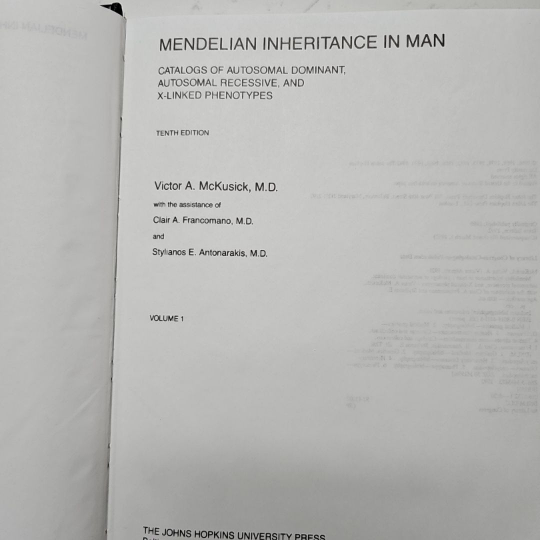 Mendelian Inheritance in Man set of 2