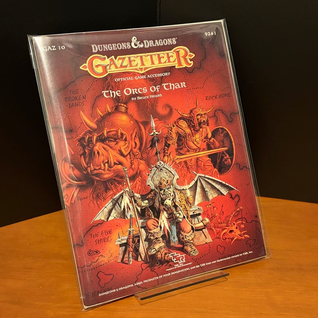 Dungeons & Dragons Gazetteer (GAZ 10): Orcs of Thar, w Map and Unpunched Tokens