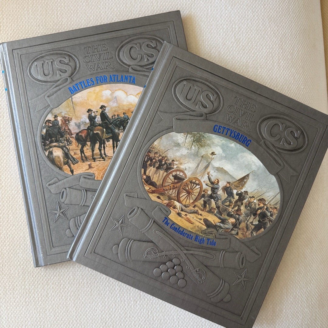 Civil War Hardcover Book Lot: Gettysburg & Battles for Atlanta (Sherman)