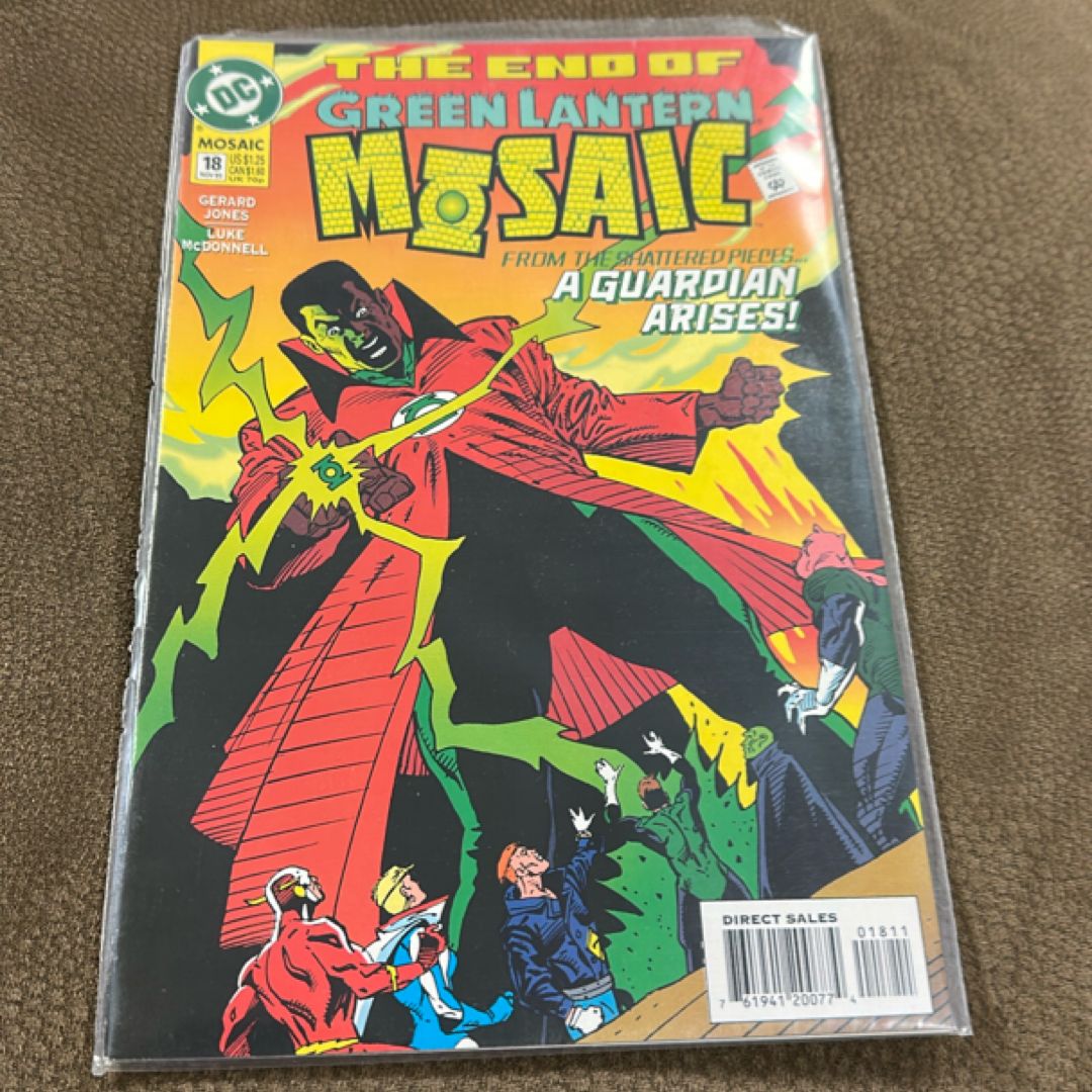 Green Lantern Mosaic #18 Comic DC 1993 John Stewart FINAL ISSUE Guy Gardner RARE