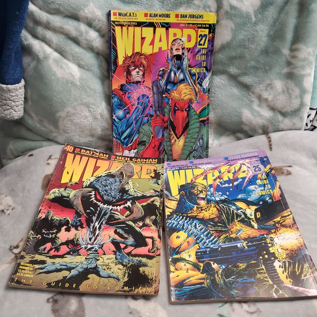 Wizard Magazine 25, 27, and 40