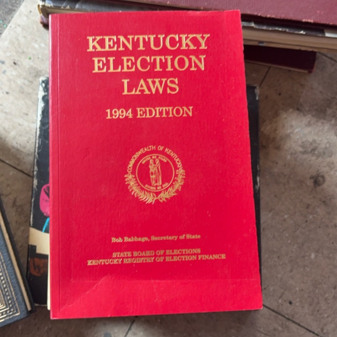 Kentucky election laws 1994 edition