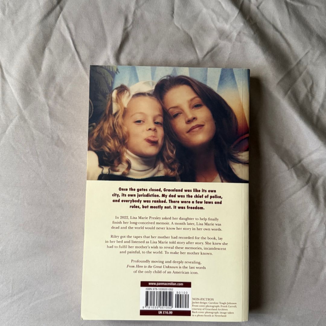 From Here to the Great Unknown: a Memoir