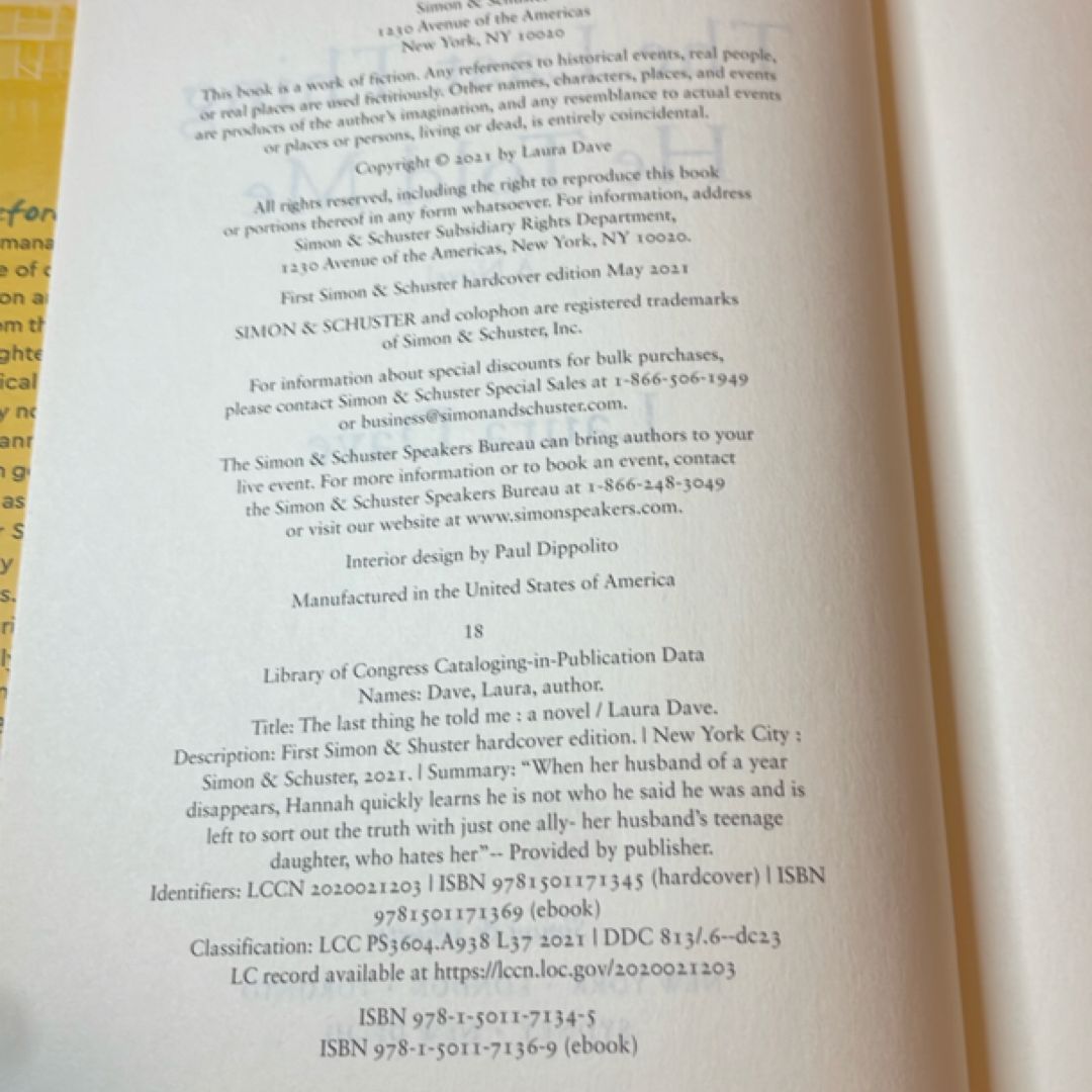 The Last Thing He Told Me