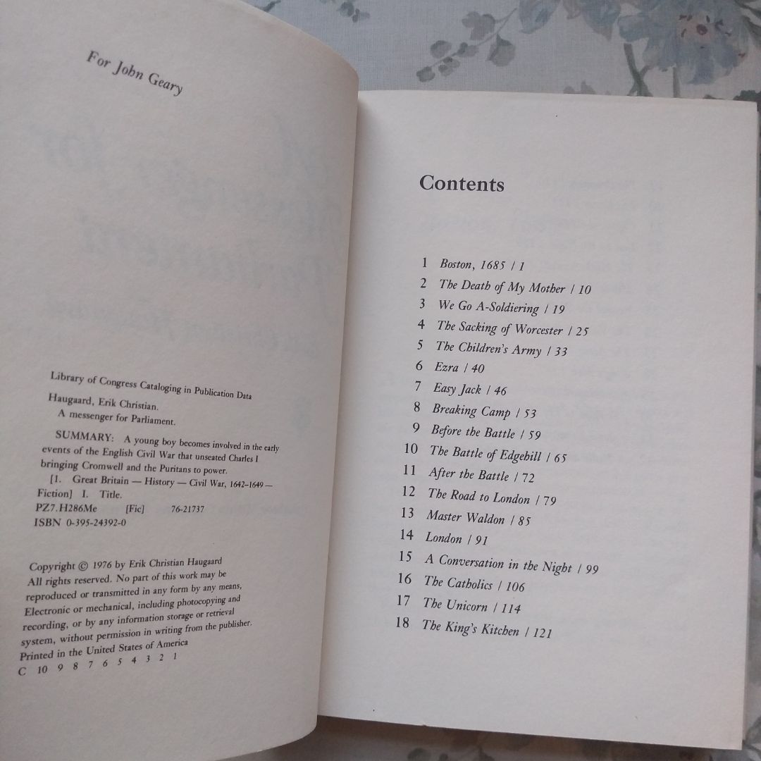 A Messenger for Parliament