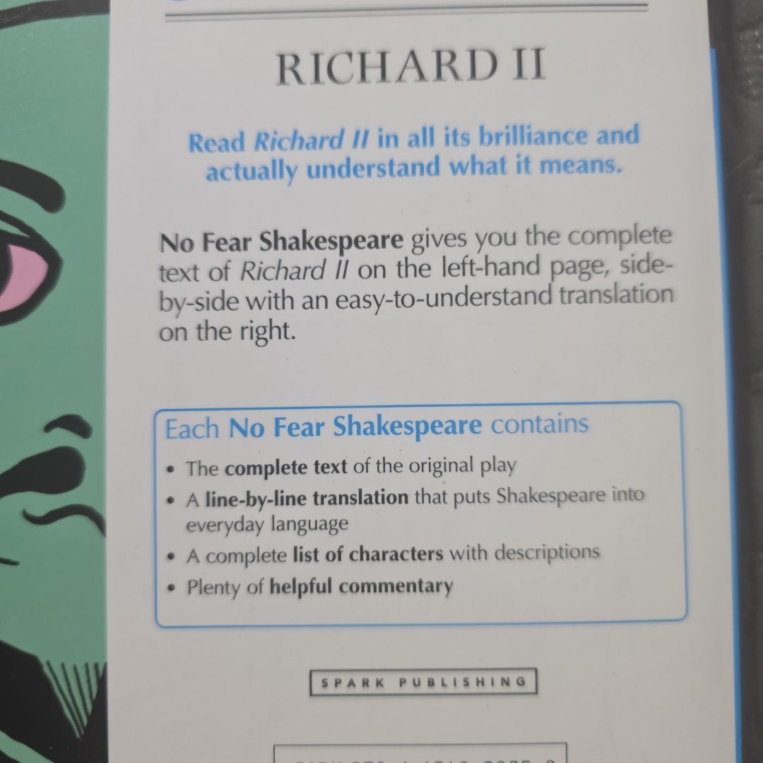 Richard II by William Shakespeare; SparkNotes, Paperback | Pangobooks
