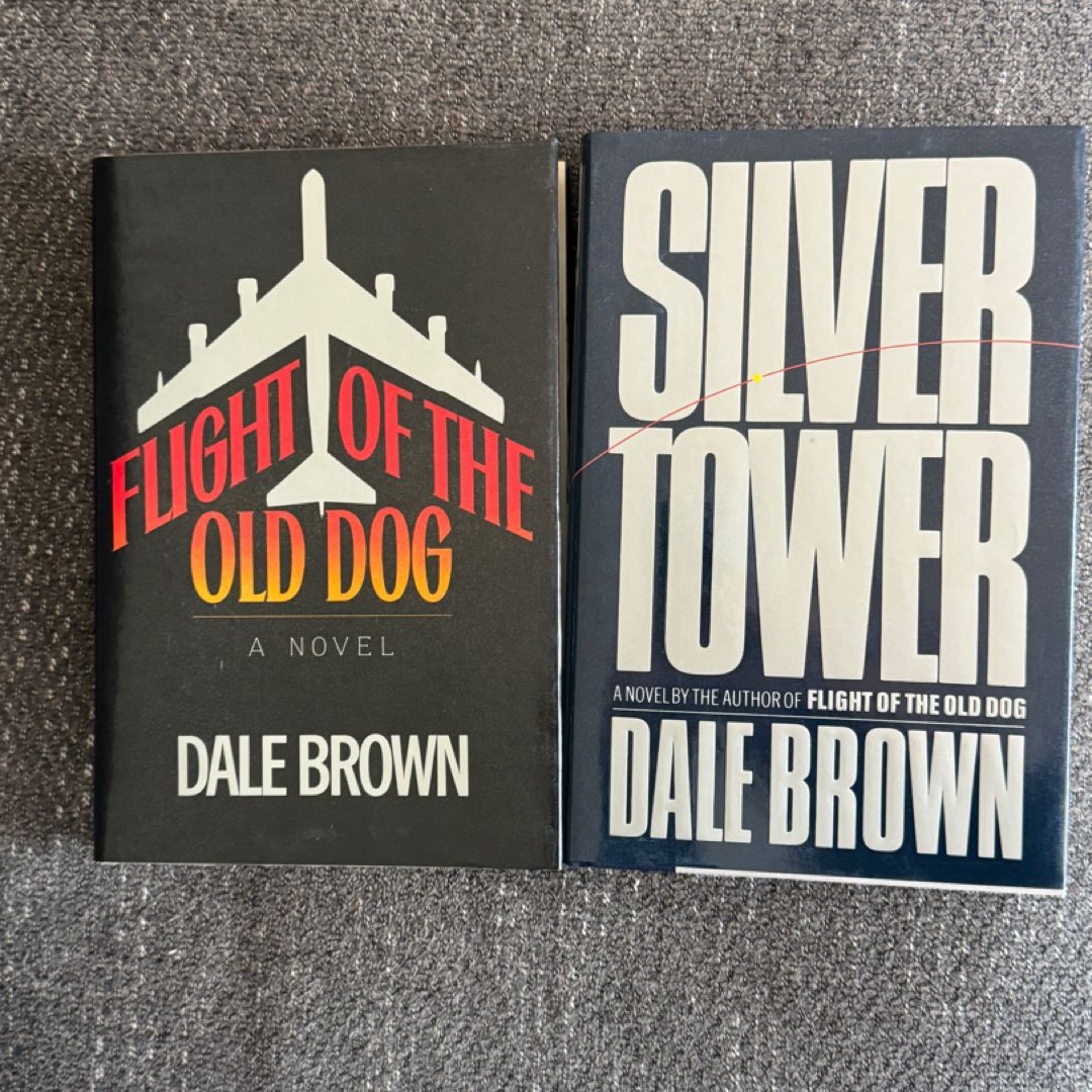 Dale Brown Bundle-Silver Tower*first edition signed & Flight of the Old Dog*signed