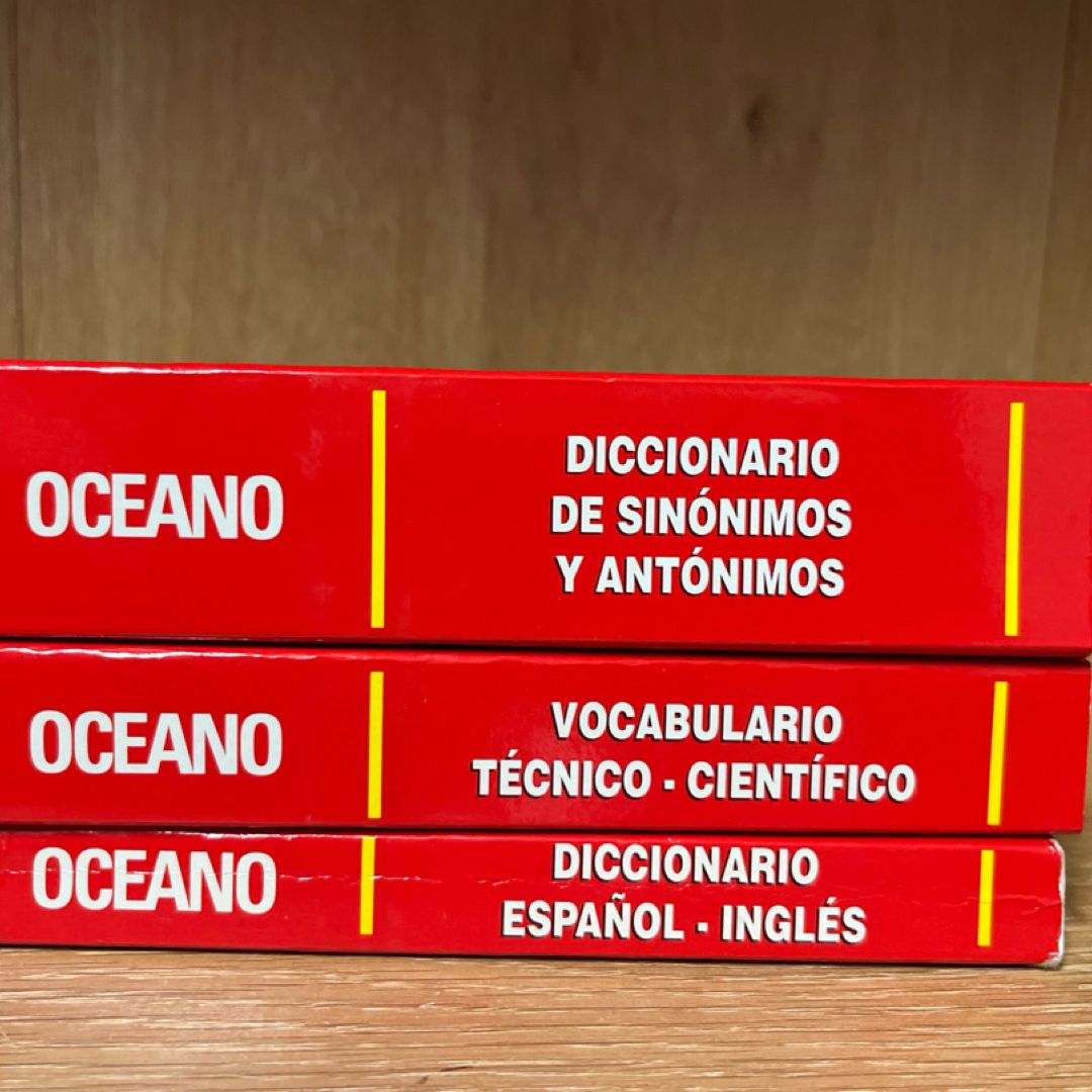 3 Oceano: Vocabulario Tecnico Cientifico/ Diccionario De Sinonimos y Antonimos..