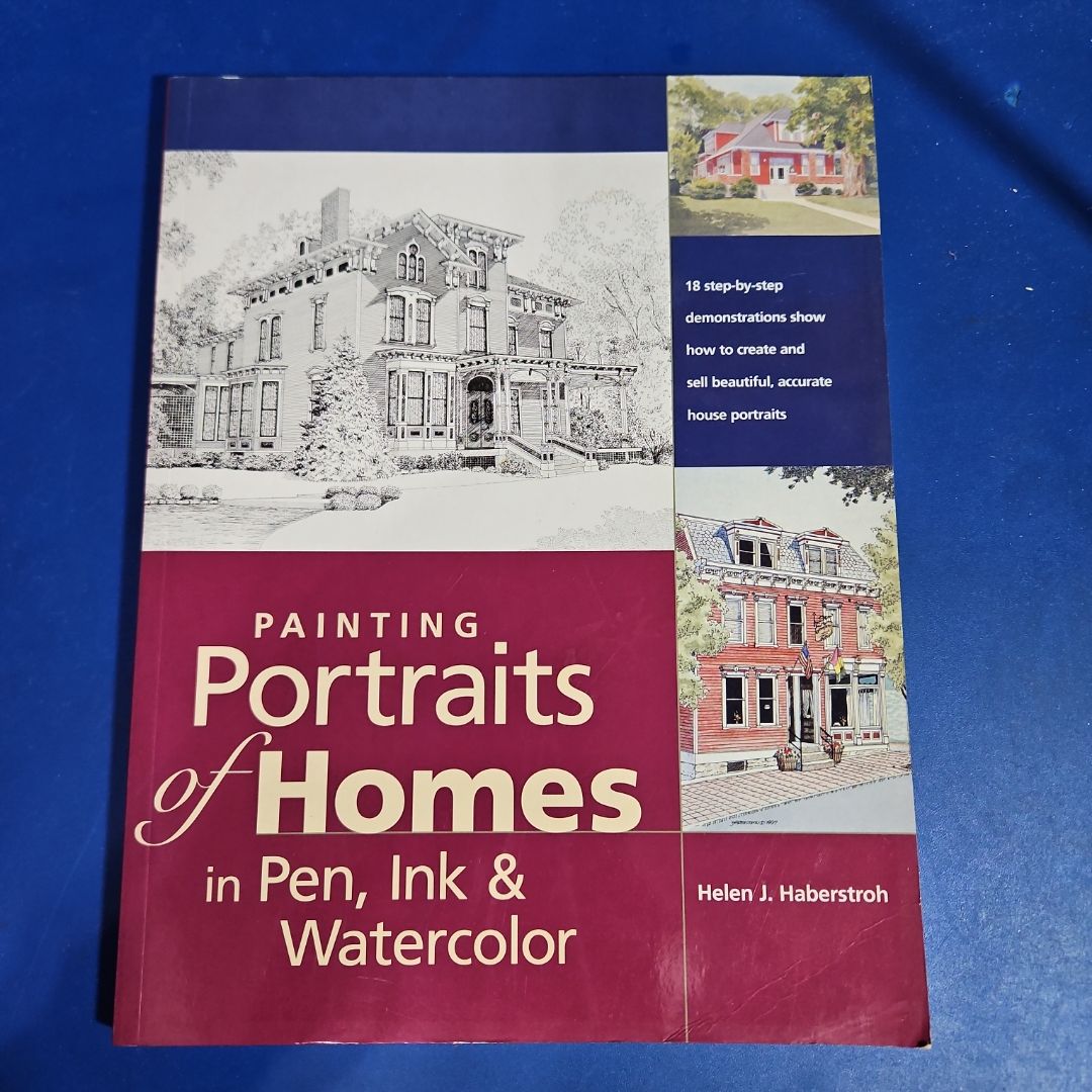 Painting Portraits of Homes in Pen, Ink and Watercolor