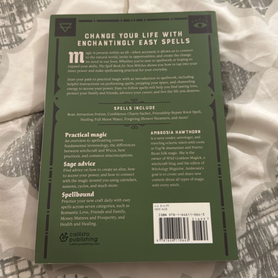 The Spell Book for New Witches by Ambrosia Hawthorn, Paperback | Pangobooks
