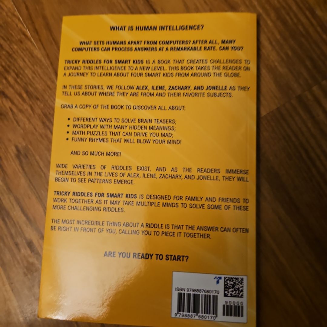 Tricky Riddles for Smart Kids by Jordan Moore